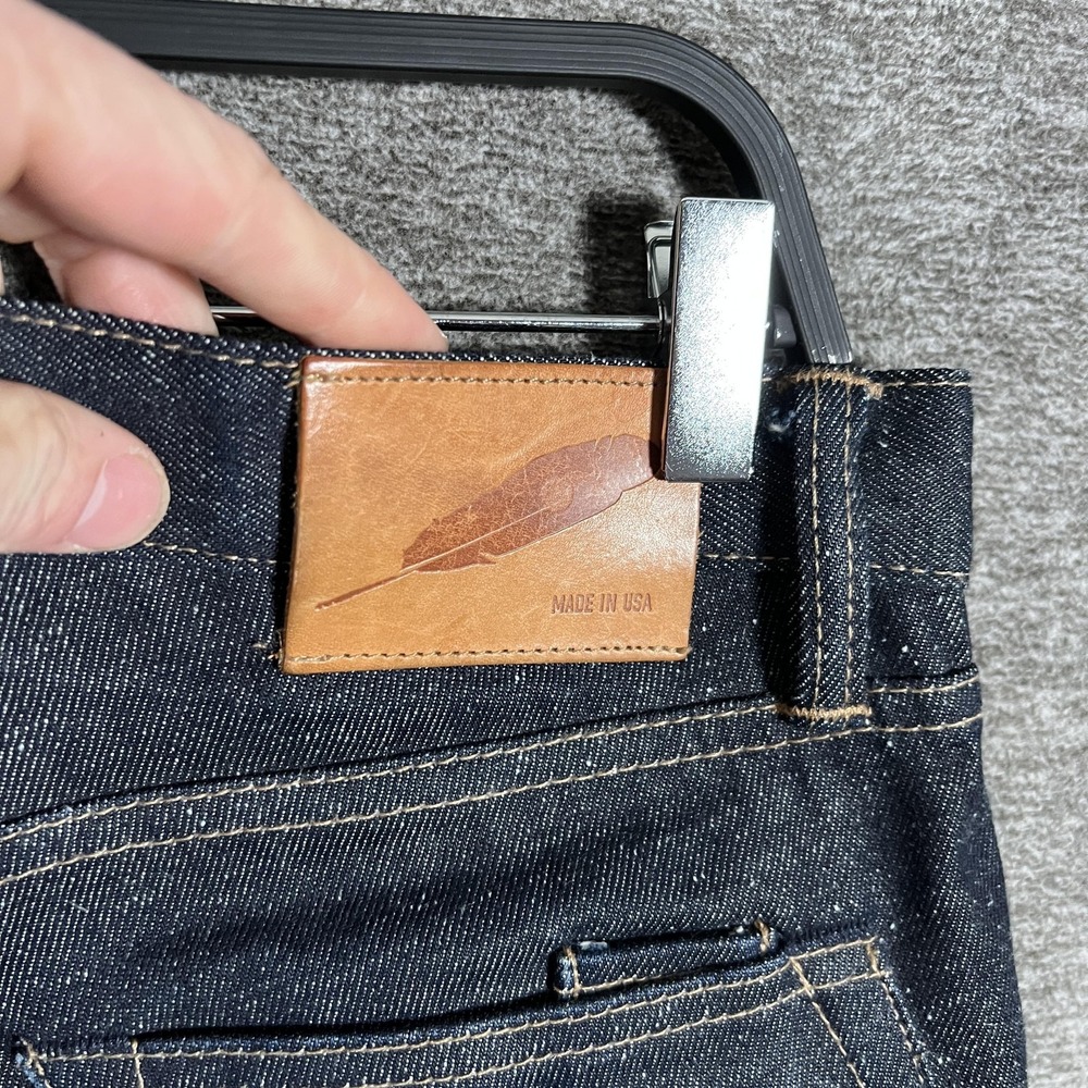 RGT SK Jeans Sz 29 15oz Indigo Skinny Raw Denim Button Fly‎ USA Rogue Territory - Picture 10 of 13
